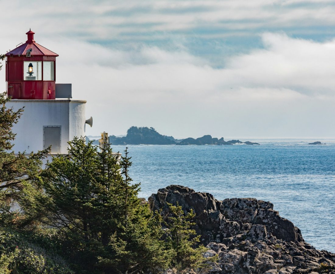 Ucluelet Lighthouse on Vancouver Island BC Canada